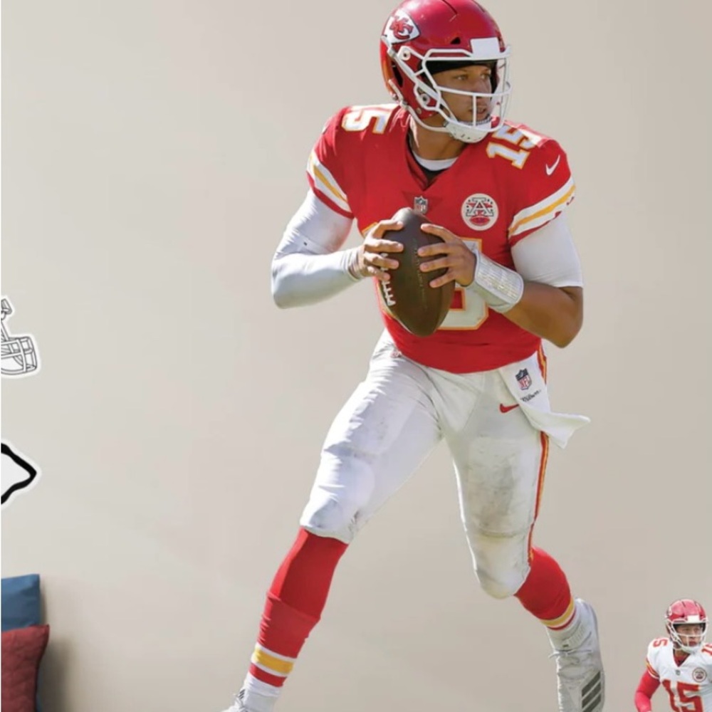 Patrick Mahomes- officially licensed NFL removable wall decal.